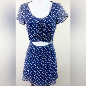 H&M Women’s Skater Dress Navy Blue Size 6